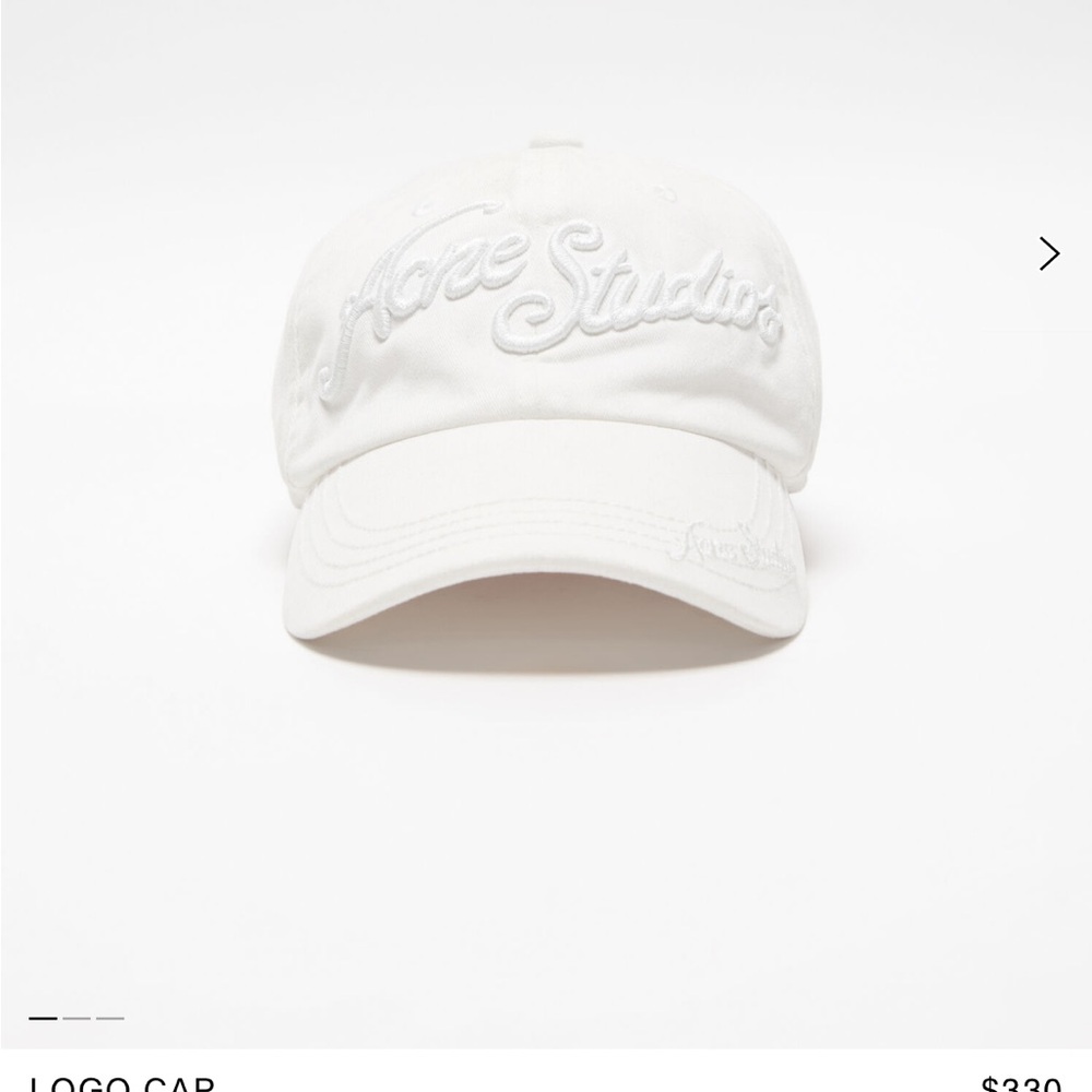 Acne Studios Classic White Cap